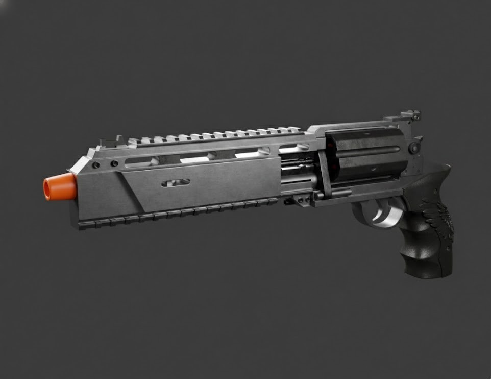 Resident Evil 9 Requiem 2026-Leon's Revolver Requiem 1:1 Prop + Stand