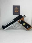 Beretta 92F Samurai Edge Resident Evil Moving Slide & Trigger 1:1 Prop + Stand Silver