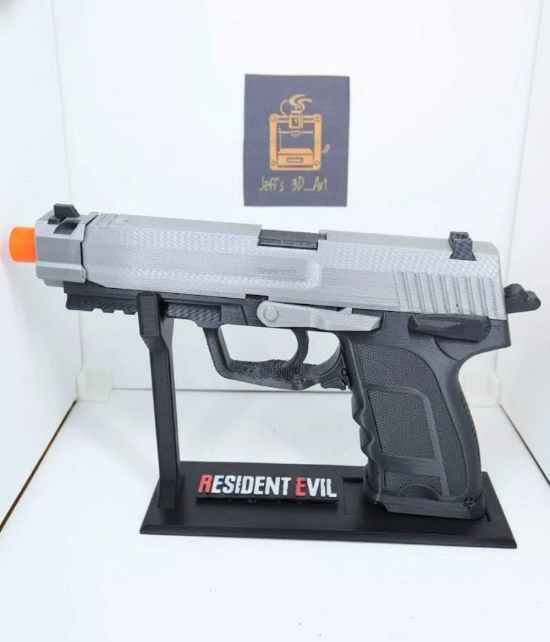 Resident Evil 4 Gun Pistol SG-09 R w/Gun Holder-Laser- 1:1 Prop Cosplay Costume