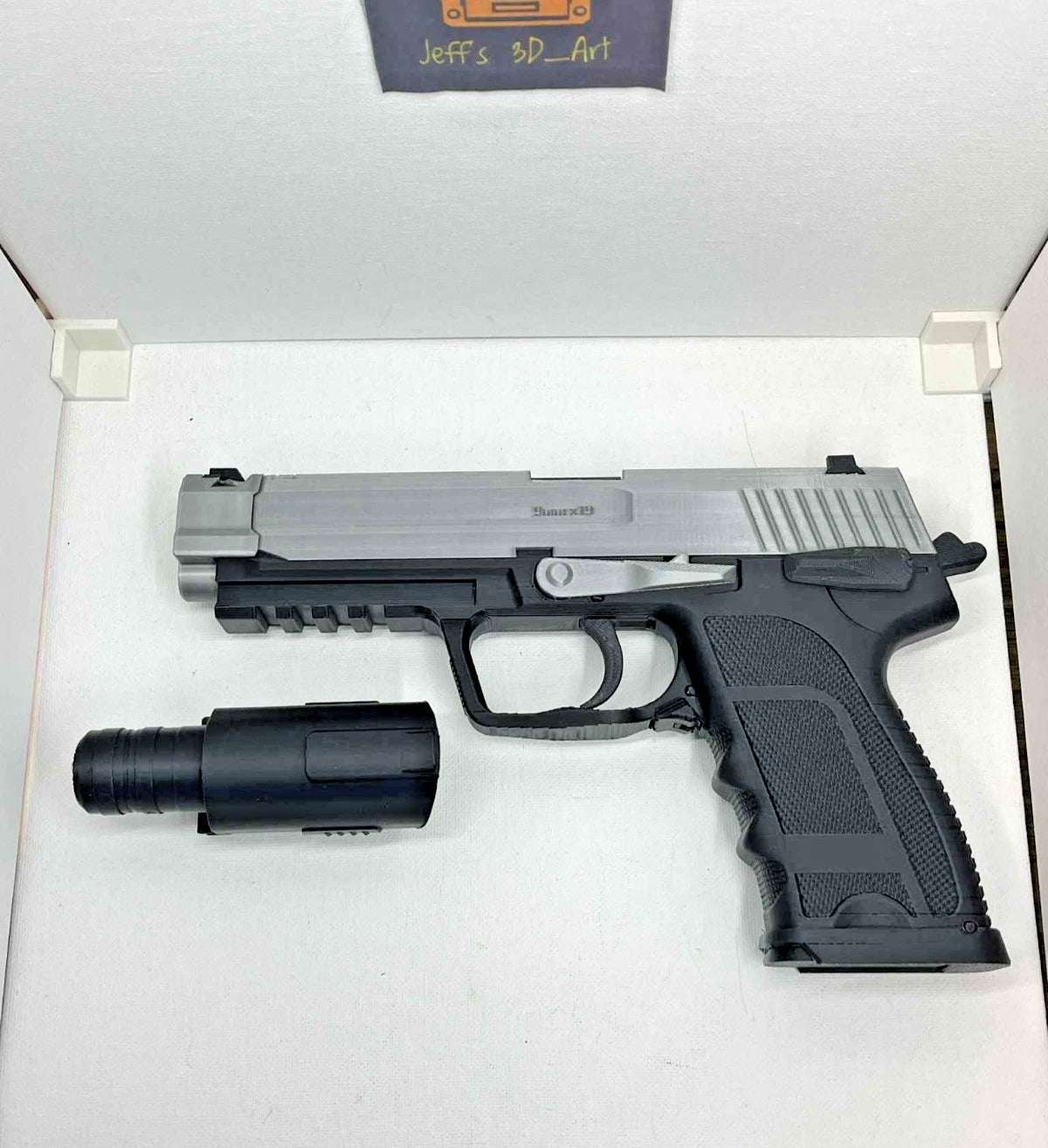 Resident Evil 4 Gun Pistol SG-09 R w/Gun Holder-Laser- 1:1 Prop Cosplay Costume